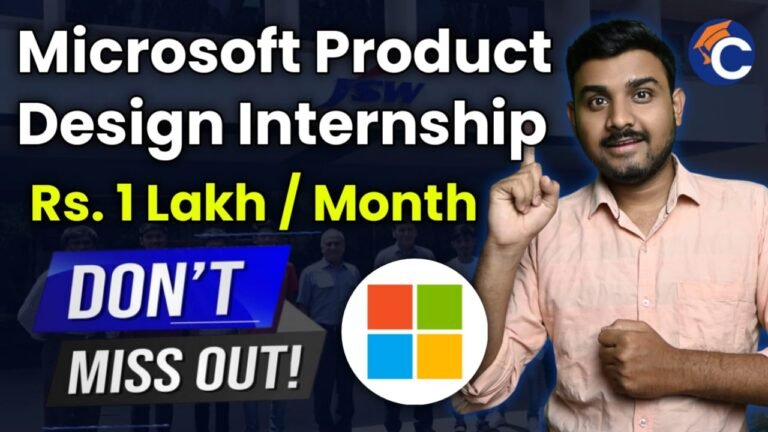 Microsoft Product Design Internship 2024