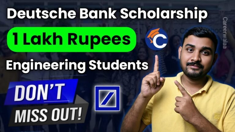 Deutsche Bank Engineering Scholarship