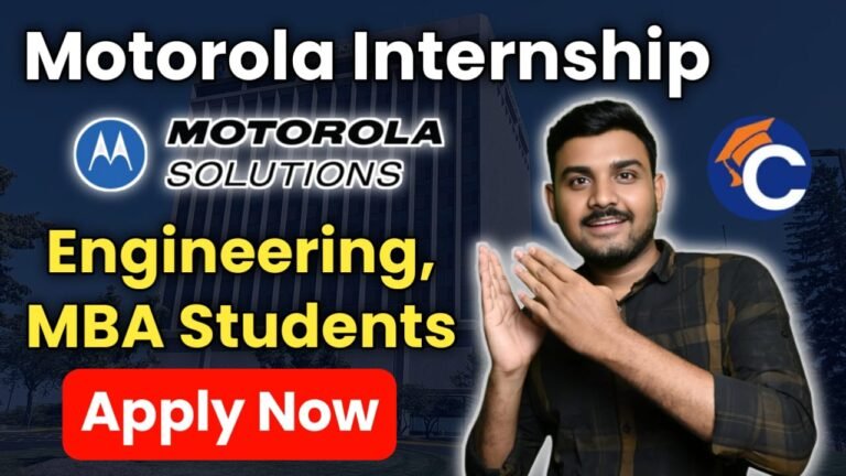 Motorola Solutions Internship 2024