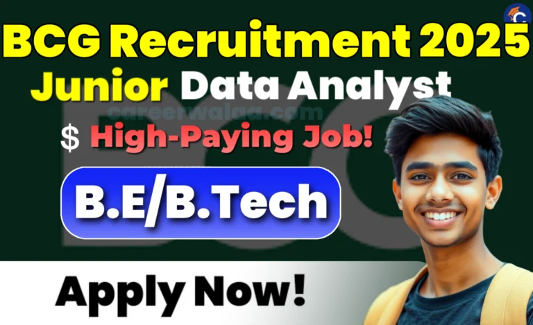 BCG Junior Data Analyst Recruitment 2025
