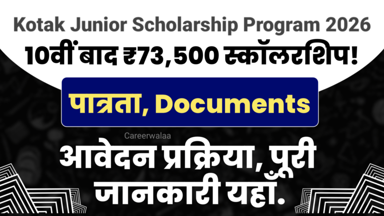 Kotak Junior Scholarship Program 2026